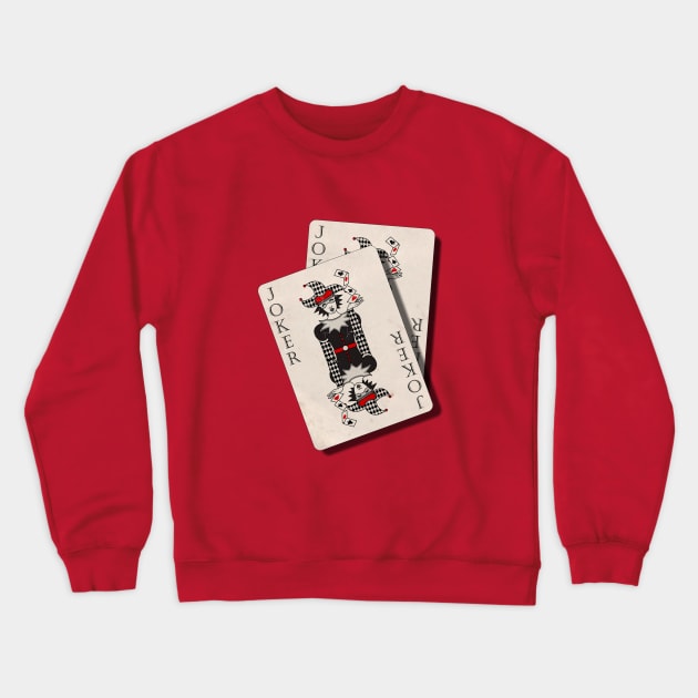 Joker Cards Crewneck Sweatshirt by AlondraHanley